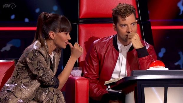 David Bisbal y Aitana en 'La Voz'. (Atresmedia)