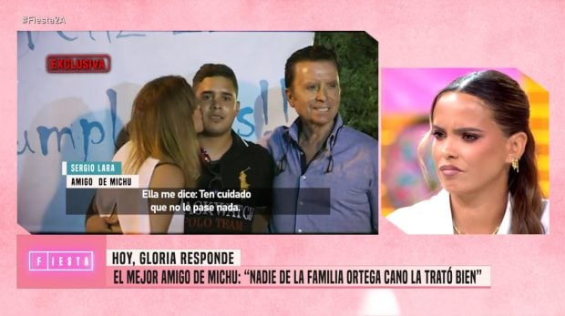 Glroia Camila escucha las declaraciones del amigo de Michu. (Mediaset)
