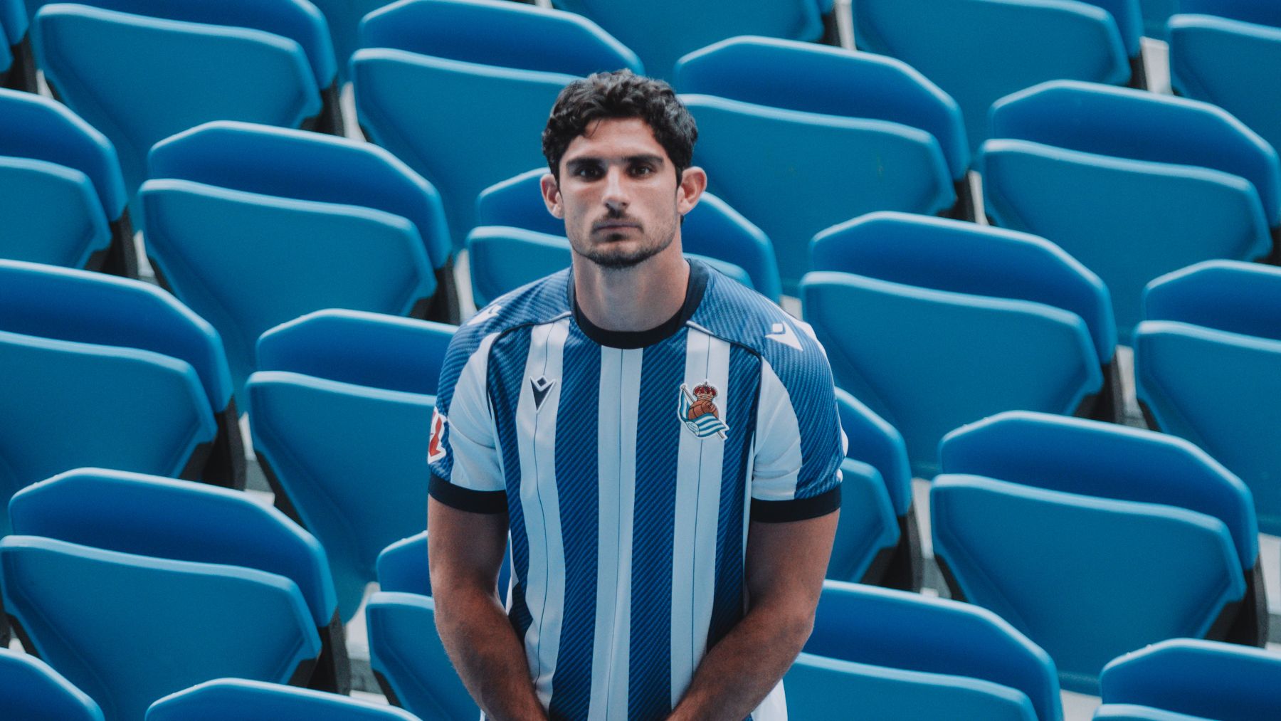 Gonçalo Guedes, en Anoeta. (Real Sociedad)