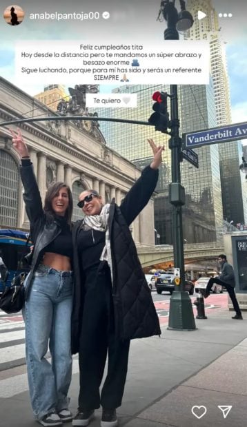 Anabel Pantoja felicita a Isabel Pantoja en Instagram.