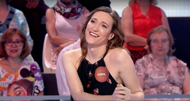 Abril Zamora en el plató de Pasapalabra (Atresmedia).