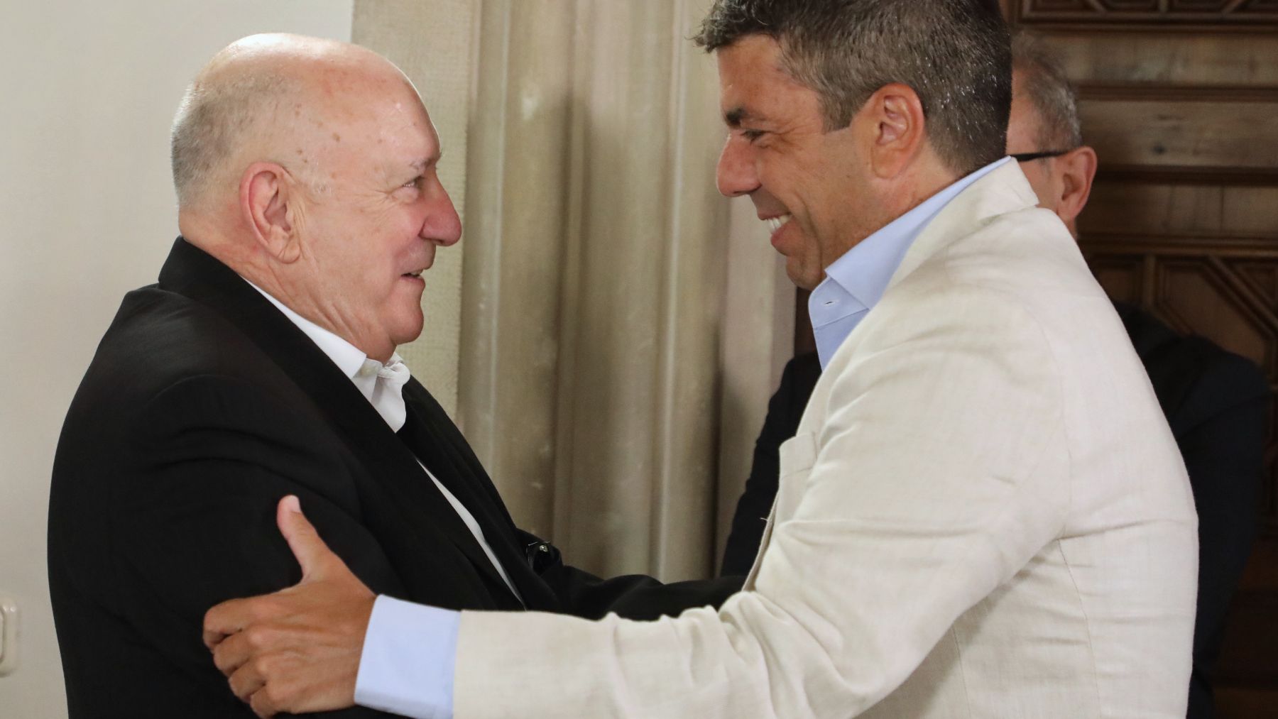 Carlos Mazón y Alberto Ara, este miércoles, en Valencia.