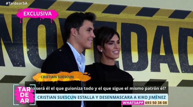 Cristian Suescun arremete contra Kiko Jiménez en TardeAR. (Mediaset)