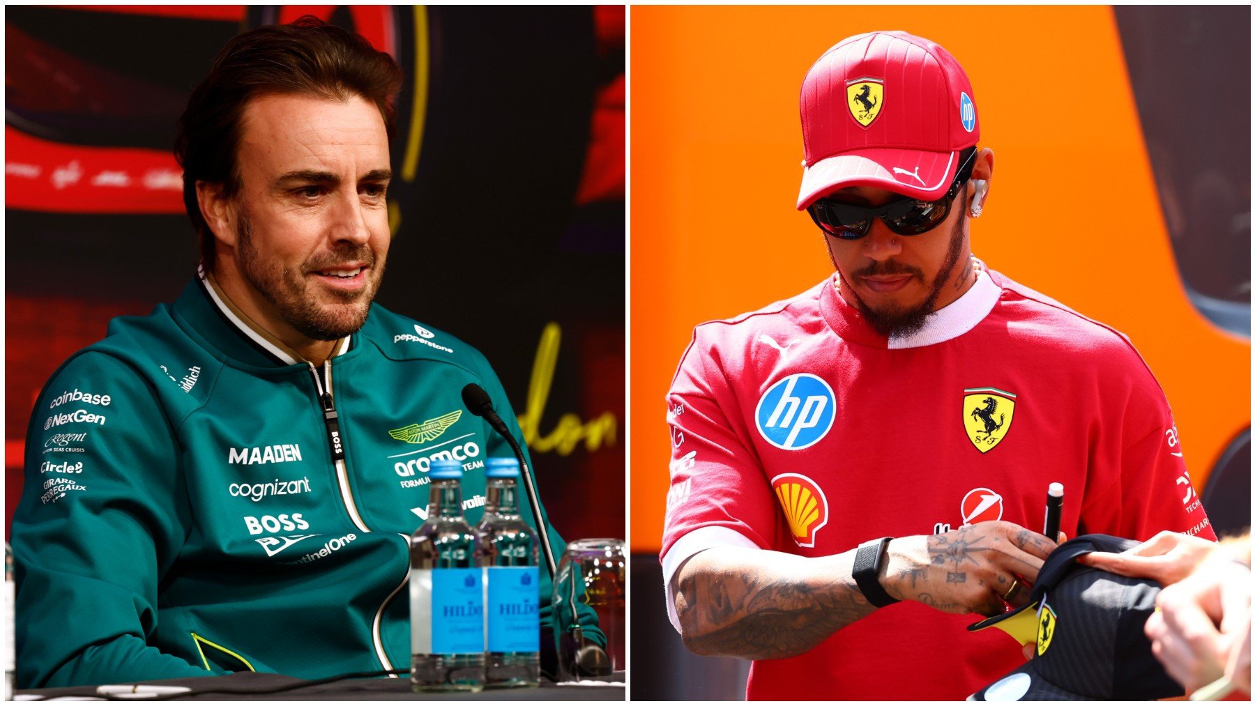 Fernando Alonso y Lewis Hamilton viven momentos completamente diferentes. (Getty)
