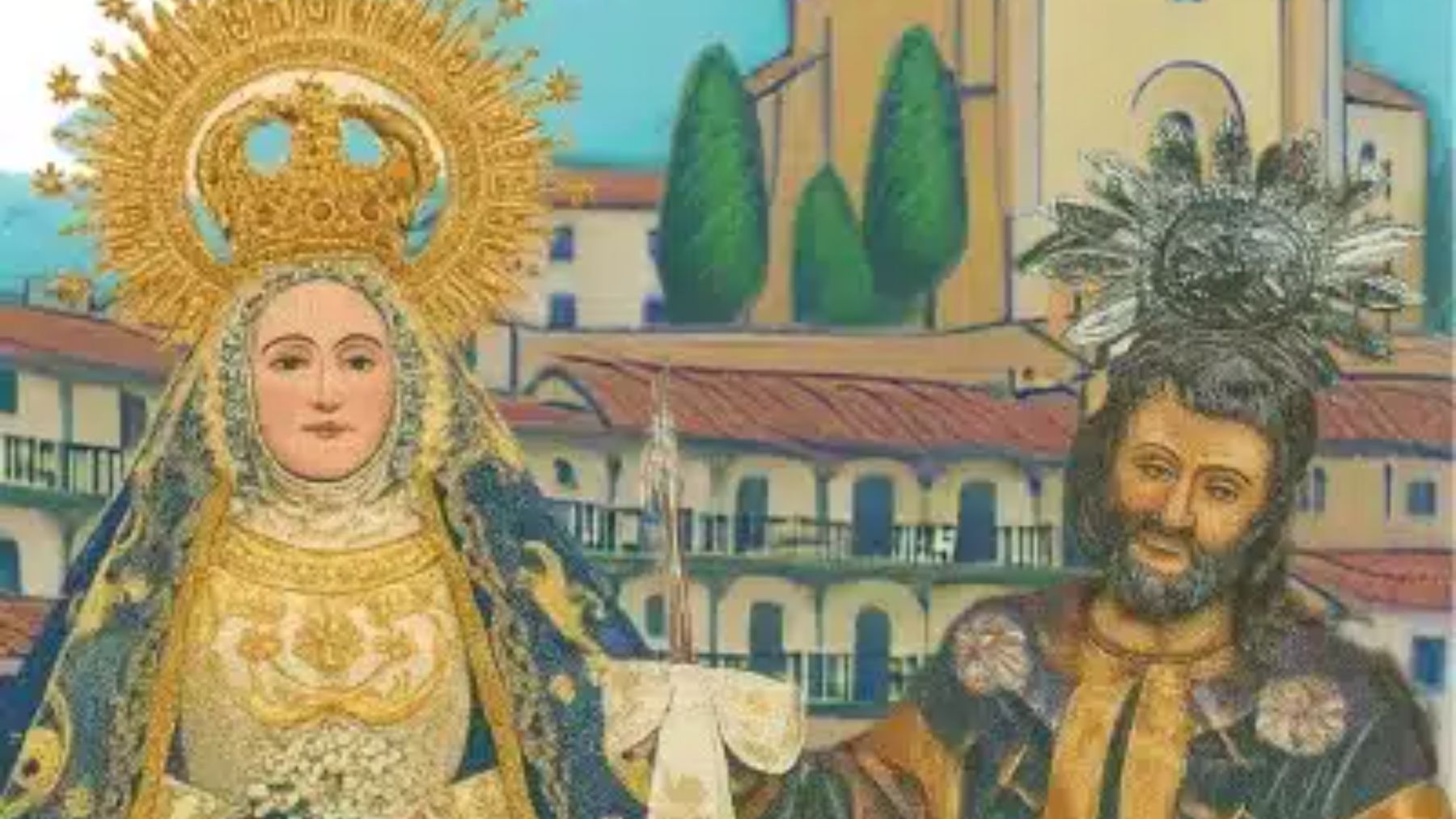 Detalle del cartel de las Fiestas de Chinchón.