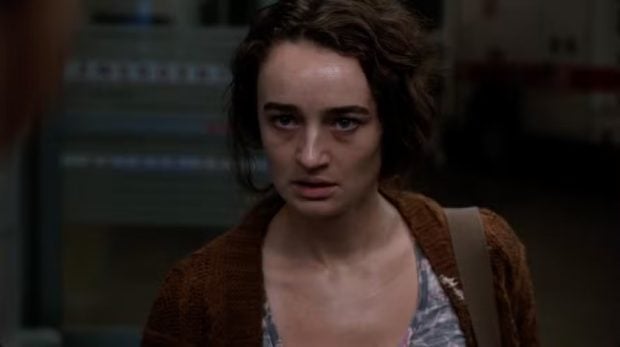La actriz Kelley Mack durante una de las secuencias de la serie Chicago Med (NBC).