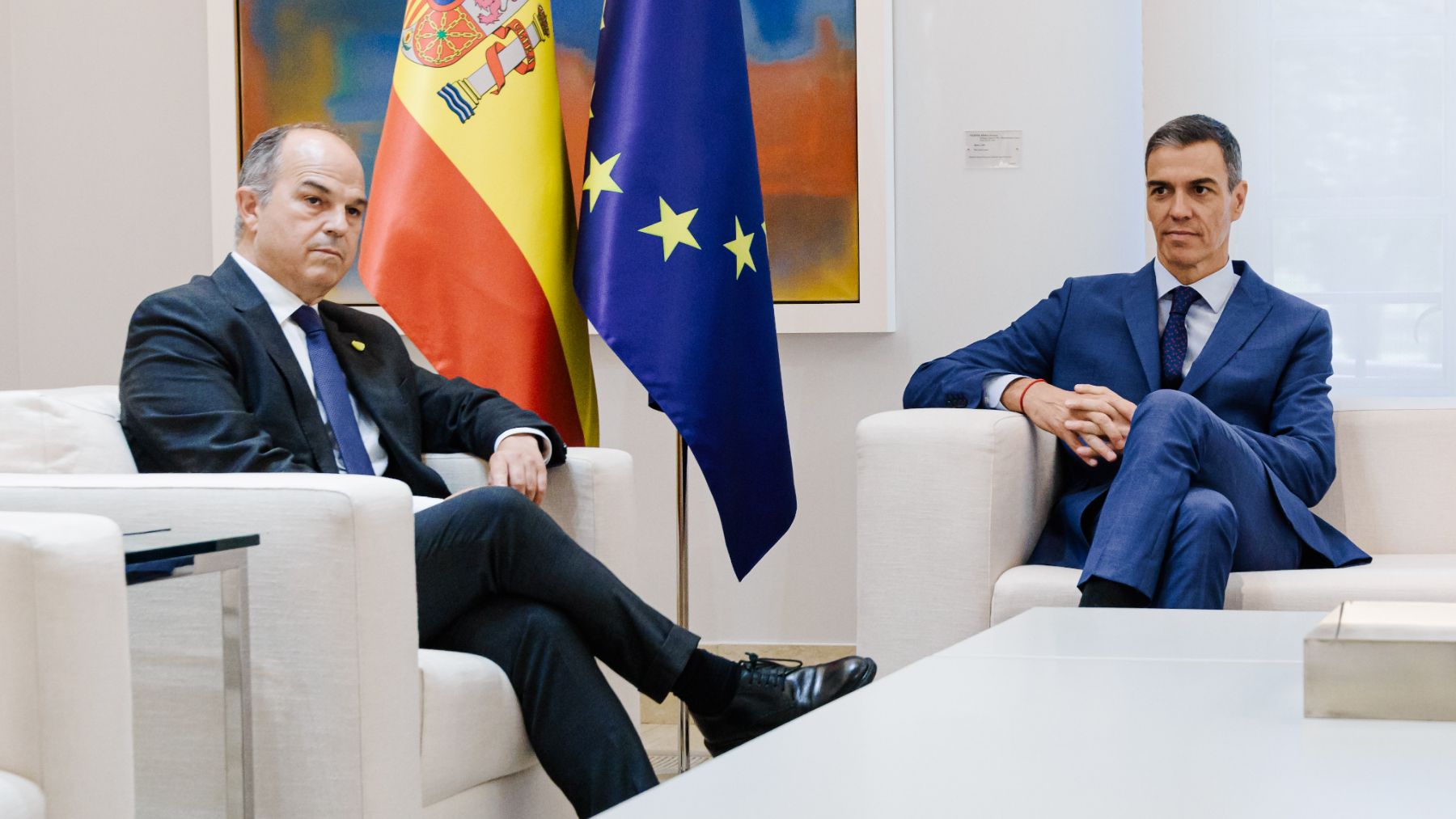 Jordi Turull y Pedro Sánchez. (Ep)