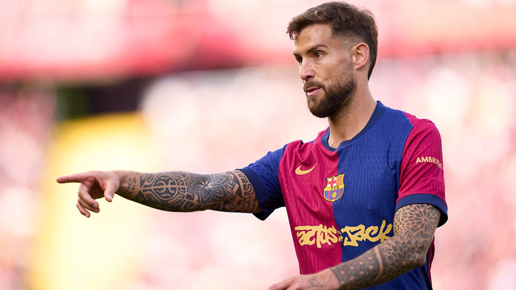 Íñigo Martínez, en un partido con el FC Barcelona. (Getty Images)