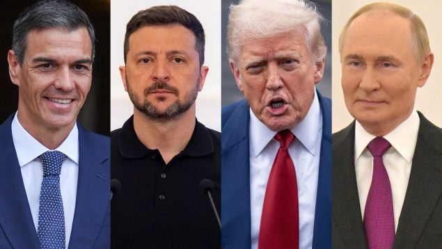 Sánchez Zelenski Trump Putin