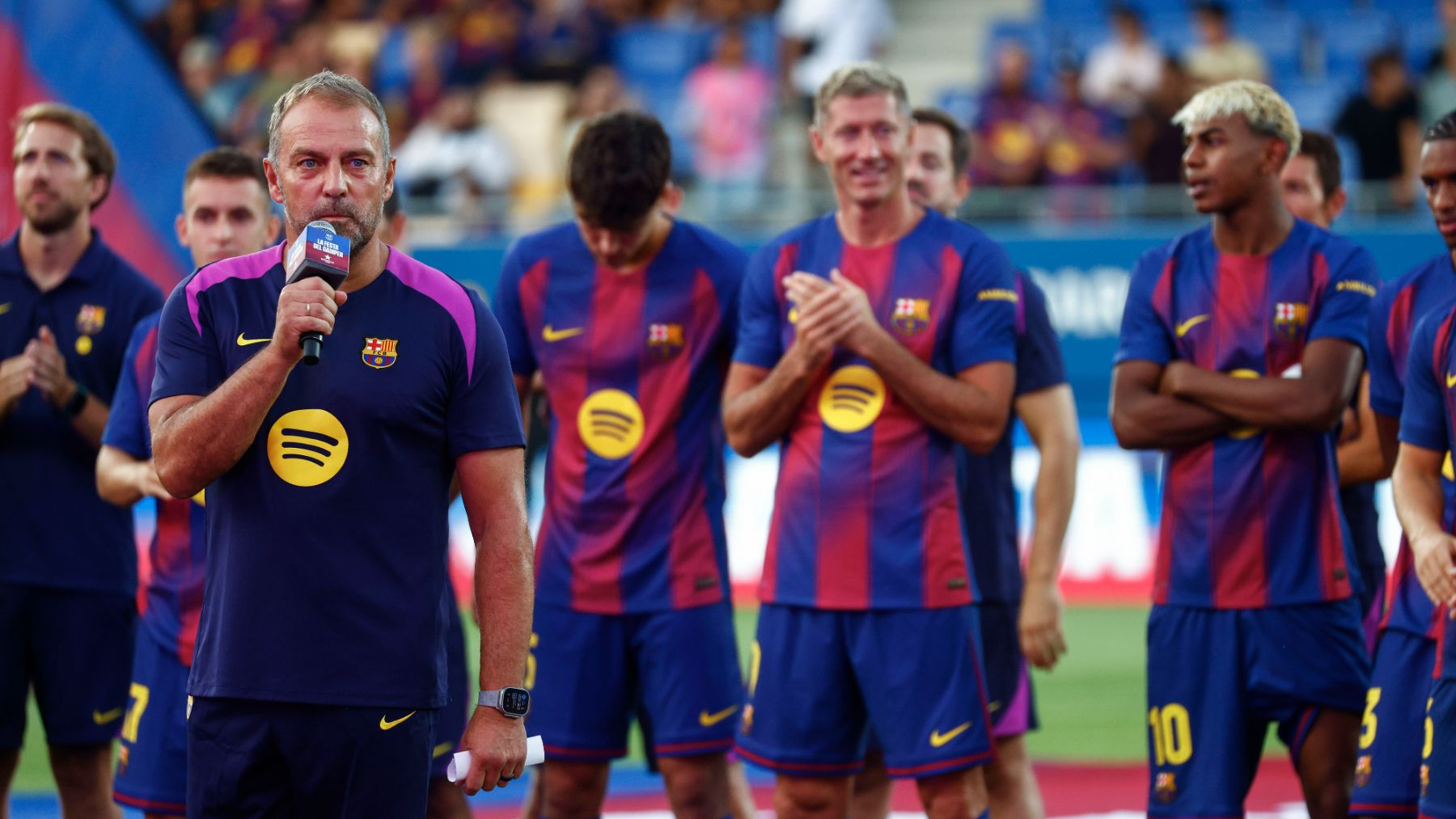 Flick en el Gamper. (EFE)
