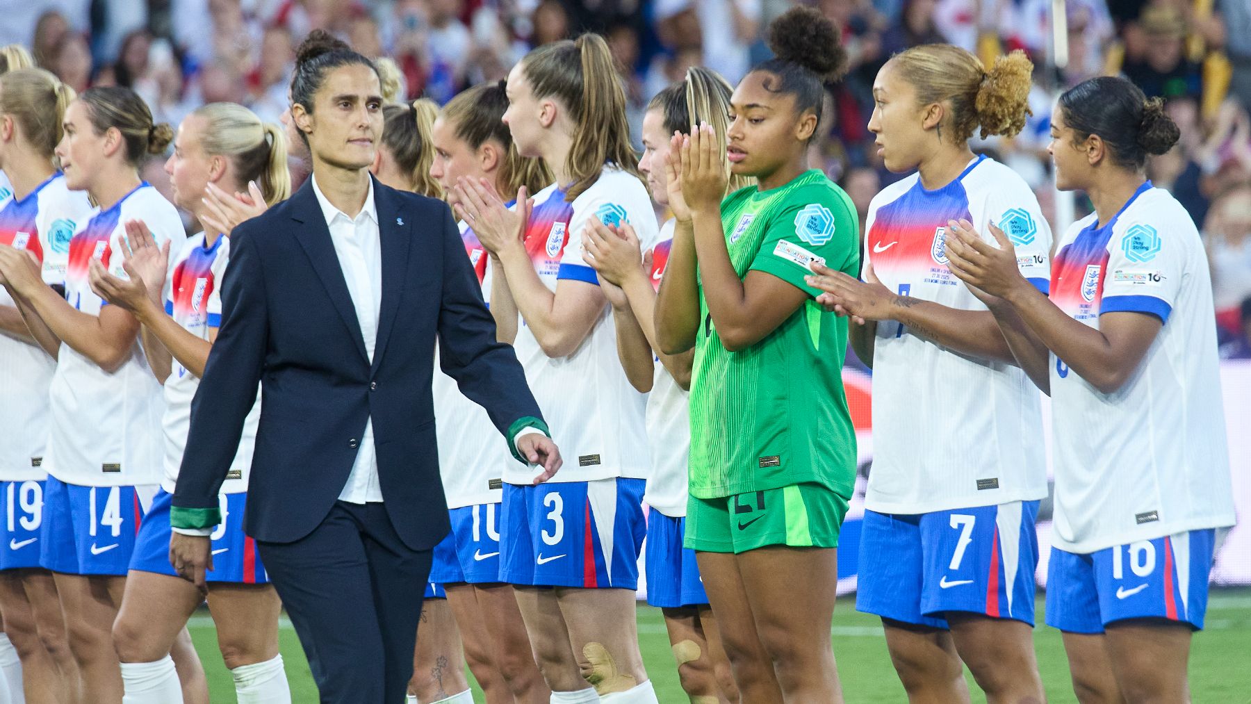 Montse Tomé, tras perder la final de la Eurocopa. (EP)
