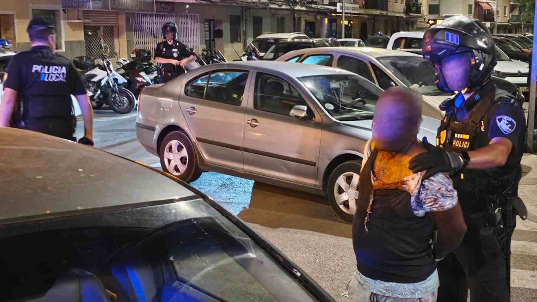 Imagen de uno de los detenidos en la reyerta nocturna de Son Gotleu.