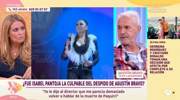 Pepa Romero entrevista a Agustín Bravo. (Atresmedia)