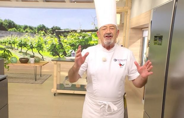 Karlos Arguiñano habla en 'Cocina Abierta'. (Atresmedia)