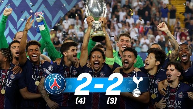 PSG, Supercopa de Europa, Tottenham