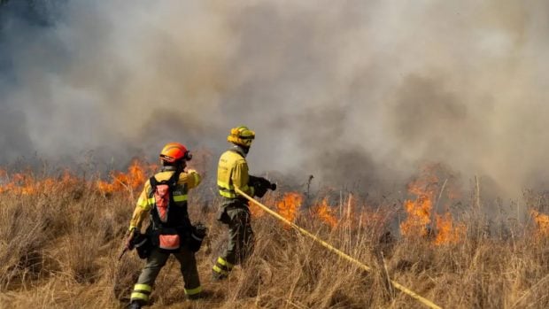 tormentas secas, incendios forestales, incendios, sucesos, Aemet, bomberos, extinción, fuego, viento