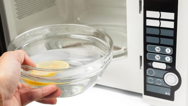 Microondas, truco, limpieza