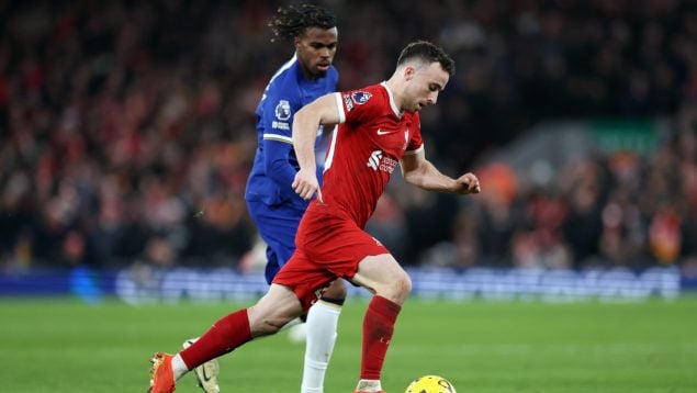 Diogo Jota, en un partido ante el Chelsea.