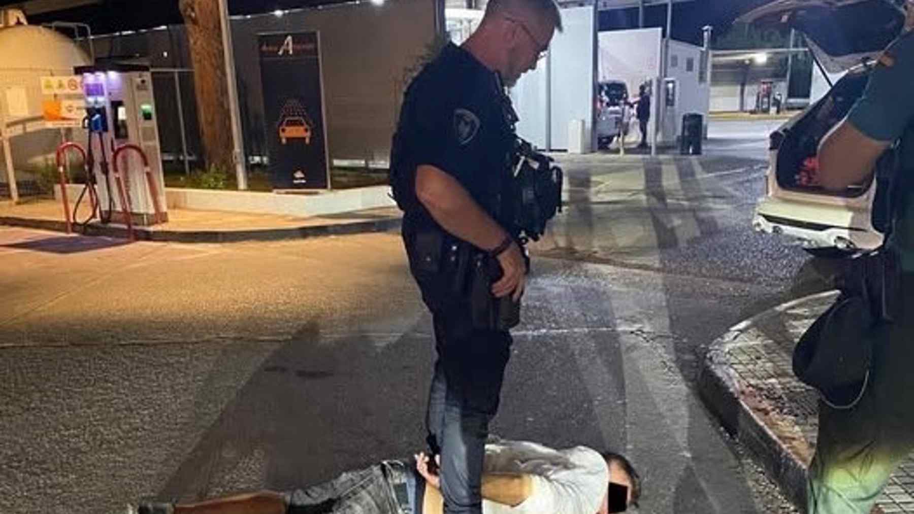 Imagen del detenido en Alcudia (Mallorca).