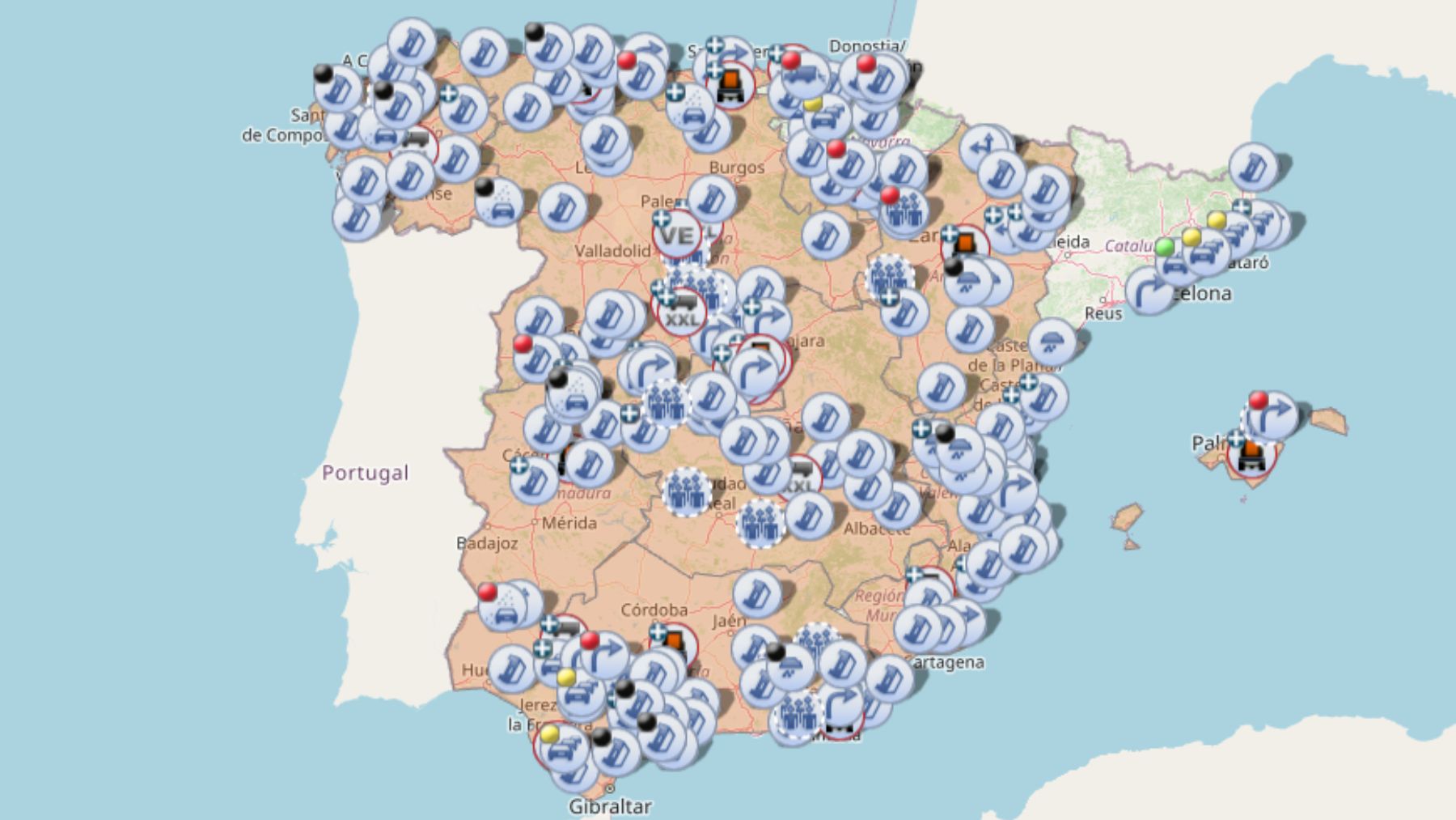 Incendios carreteras cortadas DGT