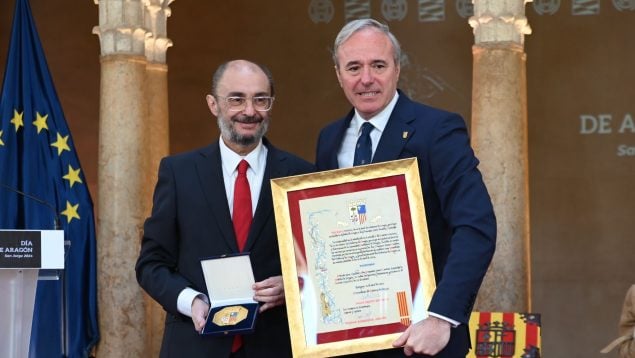 Javier Lambán luto, Jorge Azcón