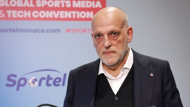 Tebas, Liga, Málaga-Eibar