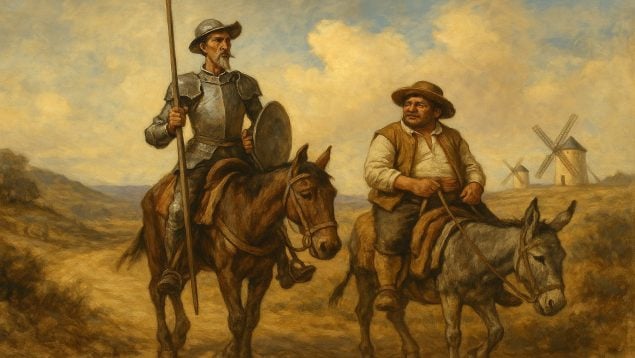 Refranes de don Quijote, refrán español en 'El Quijote', refranes españoles antiguos, refrán pronunciado por don Quijote, expresiones famosas de Sancho Panza.