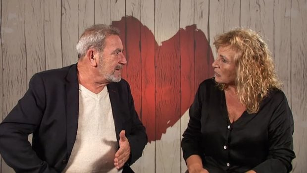 Agapito y Vicky en la decisión final de 'First Dates'. (Mediaset)