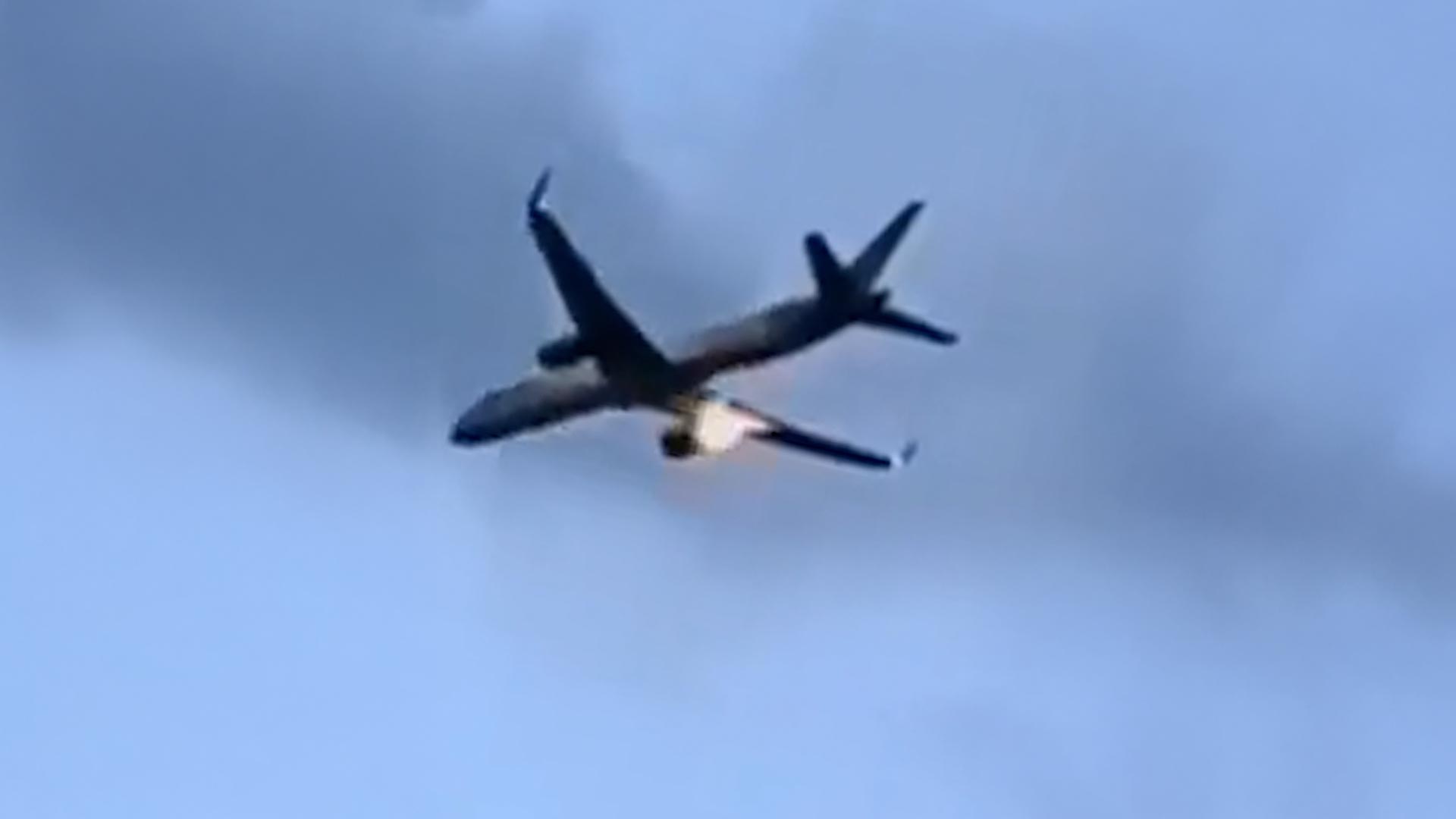 Pesadilla en un Boeing 757 que iba a Dusseldorf al estallar un motor en vuelo