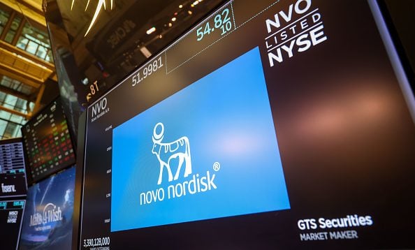 El logotipo de Novo Nordisk.