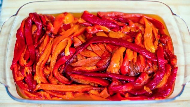 Pimientos asados