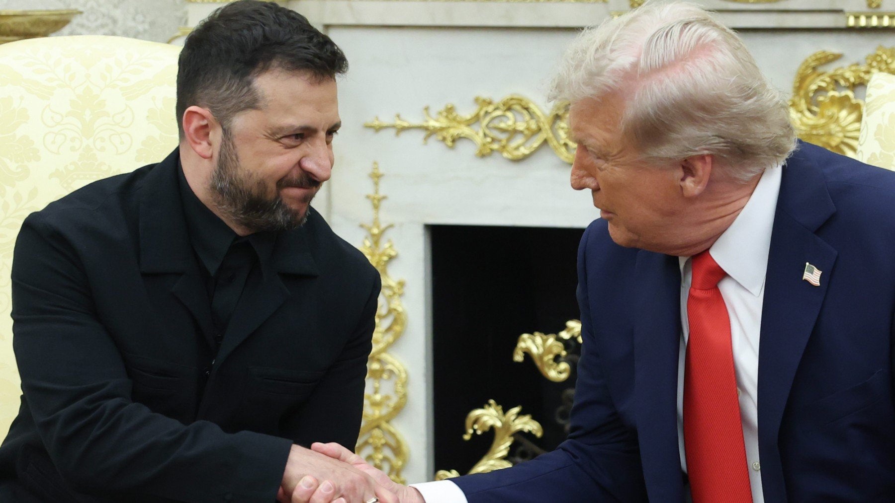 Trump y Zelenski en la Casa Blanca este 18 de agosto. (Foto: Getty Images)