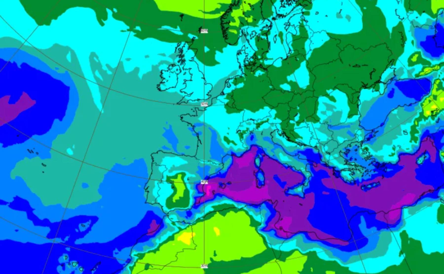 Giro de 180º en el tiempo: las zonas de España que no están preparadas para las lluvias que llegan
