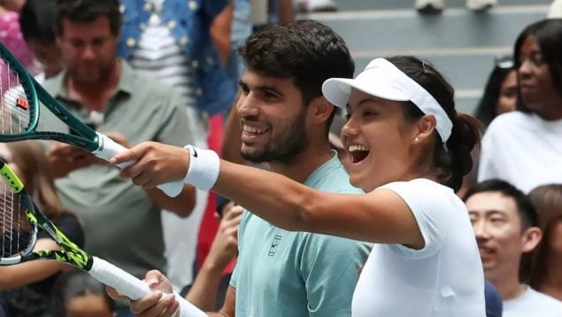 Carlos Alcaraz y Emma Raducanu