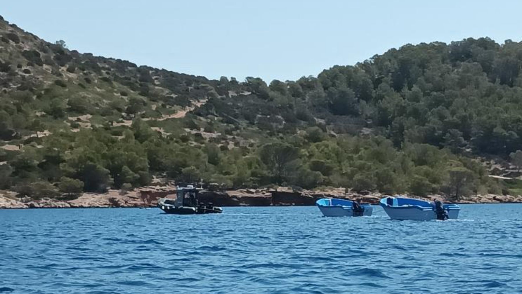 Pateras que han llegado a la isla de Cabrera.