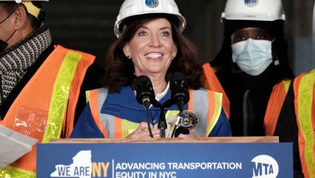 La gobernadora del Estado de Nueva York, Kathy Hochul. (Getty)