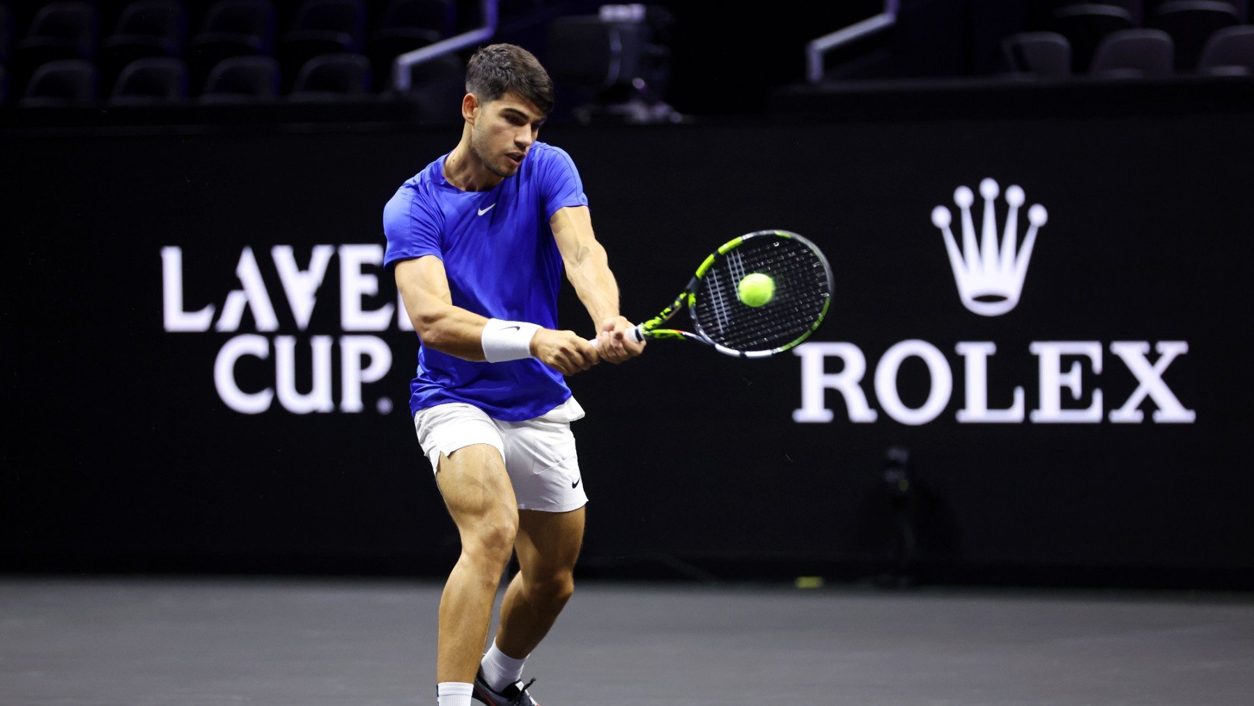 Alcaraz durante la Laver Cup de 2024. (Getty)