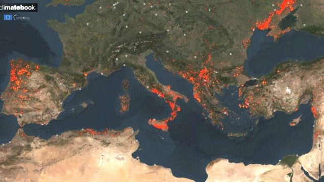 EFFIS incendios forestales Europa