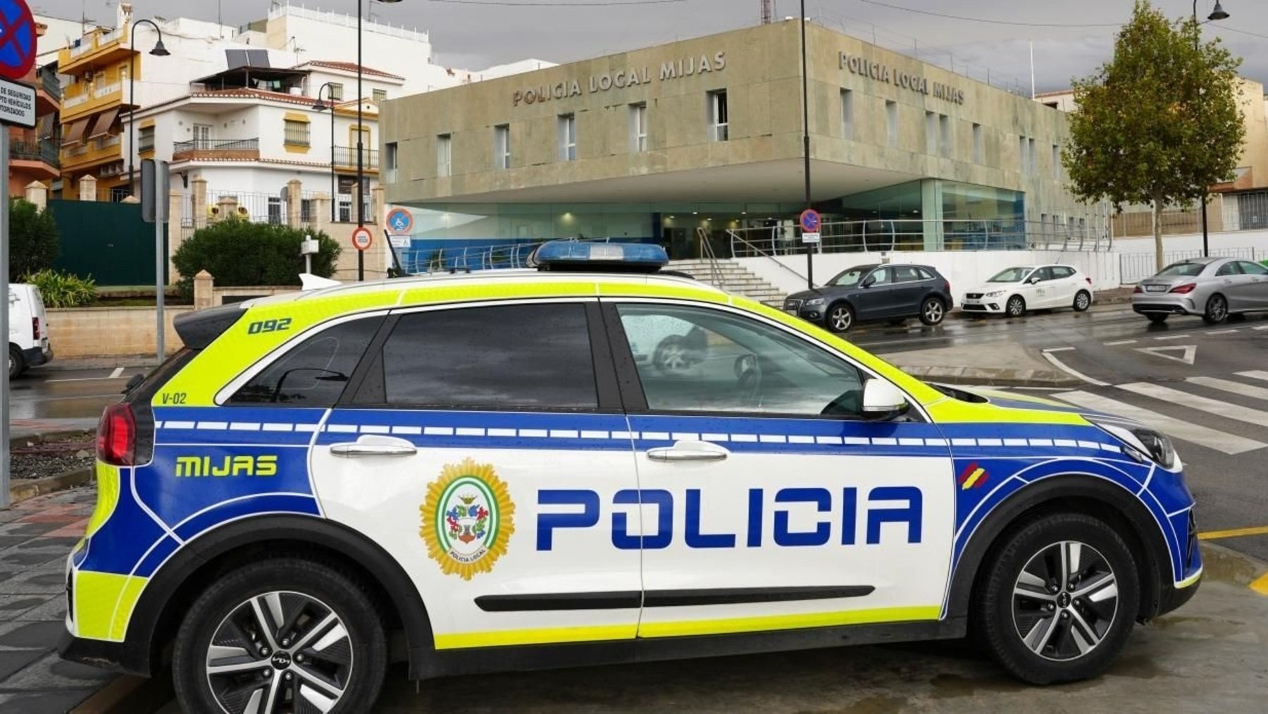 Vehículo de la Policía Local de Mijas.