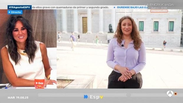 Lorena García y Ester Muñoz en 'Espejo Público'.