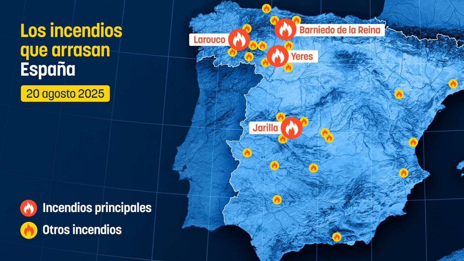 Incendios en España hoy en directo | Última hora de los fuegos activos ...