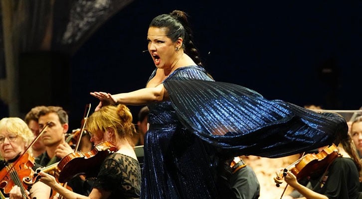 La soprano rusa Anna Netrebko en el Festival Cap Rocat.