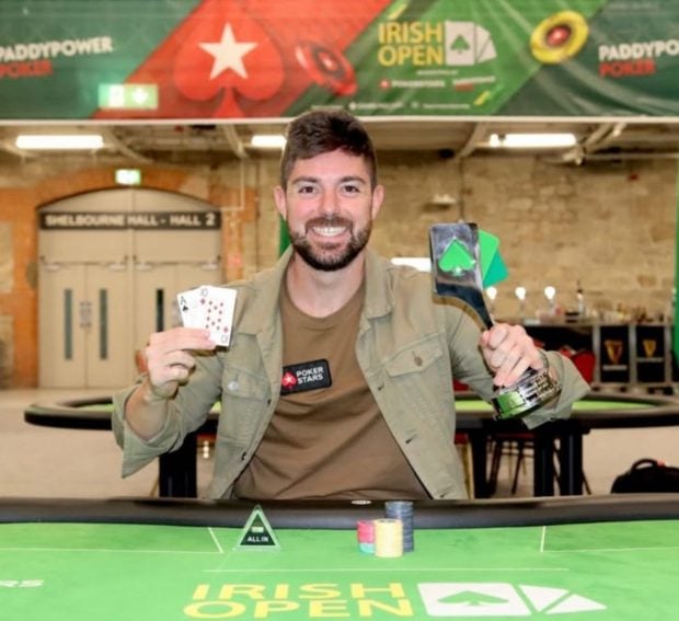 Alex Romero en el Irish open. (PokerStars)