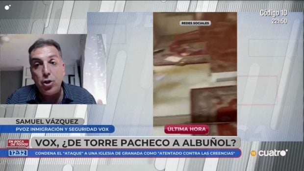 Samuel Vázquez (Vox) en 'En boca de todos'.