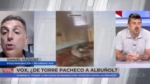 Samuel Vázquez (Vox) y Ramón Espinar en 'En boca de todos'.