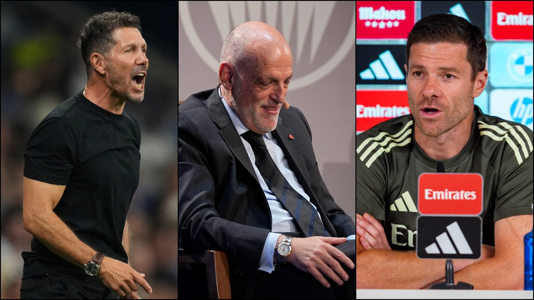 Simeone, Tebas y Xabi Alonso.