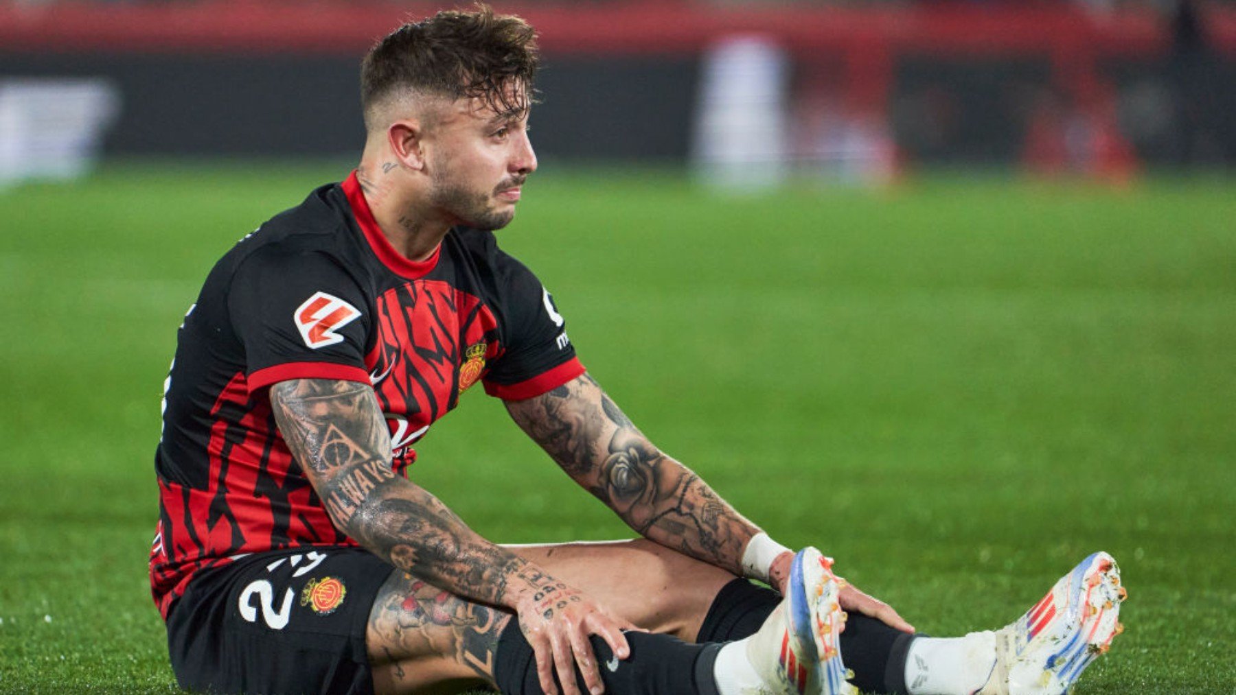 Pablo Maffeo durante un partido con el Mallorca. (Getty)