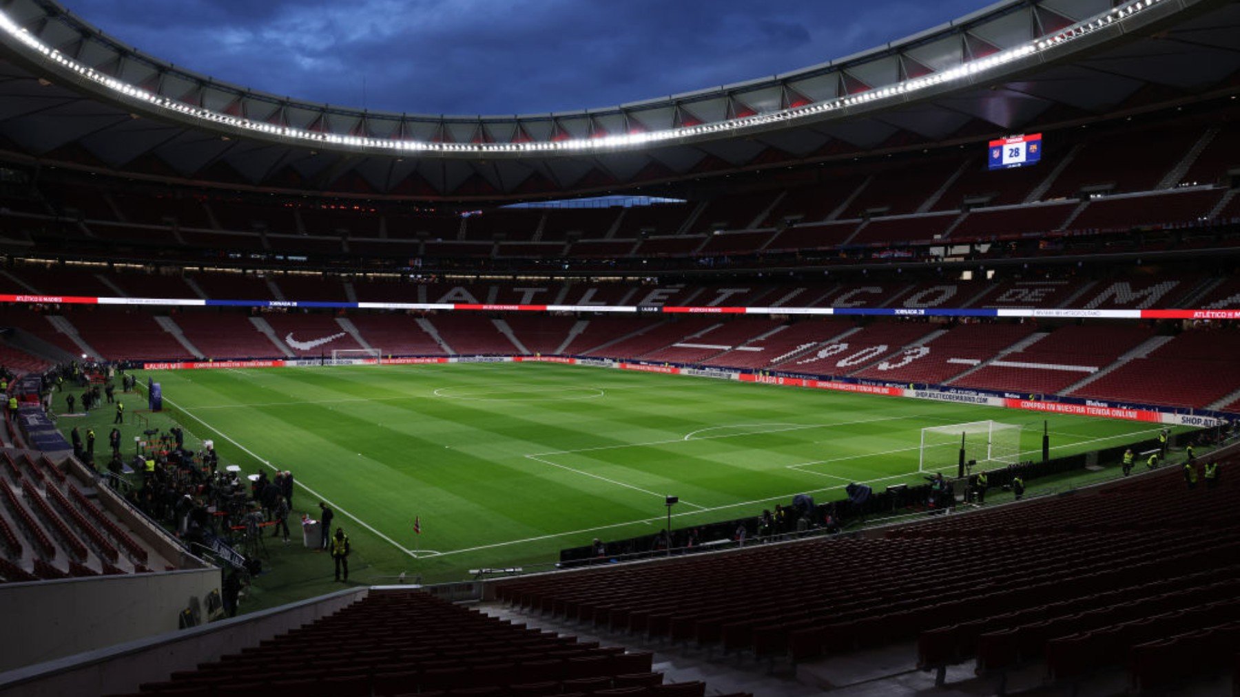 El estadio Metropolitano un día de partido.