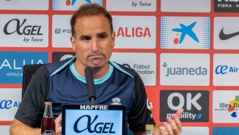 Arrasate, en la rueda de prensa.