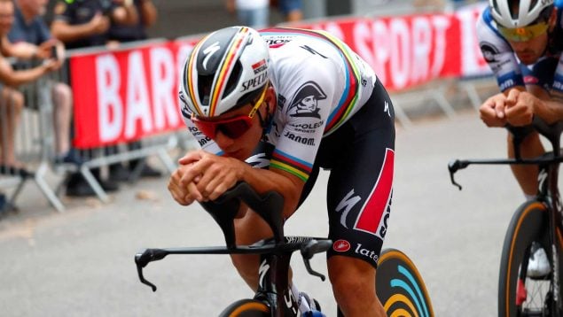 El ciclista belga Remco Evenepoel durante la Vuelta 2023 (Foto: Gtres).